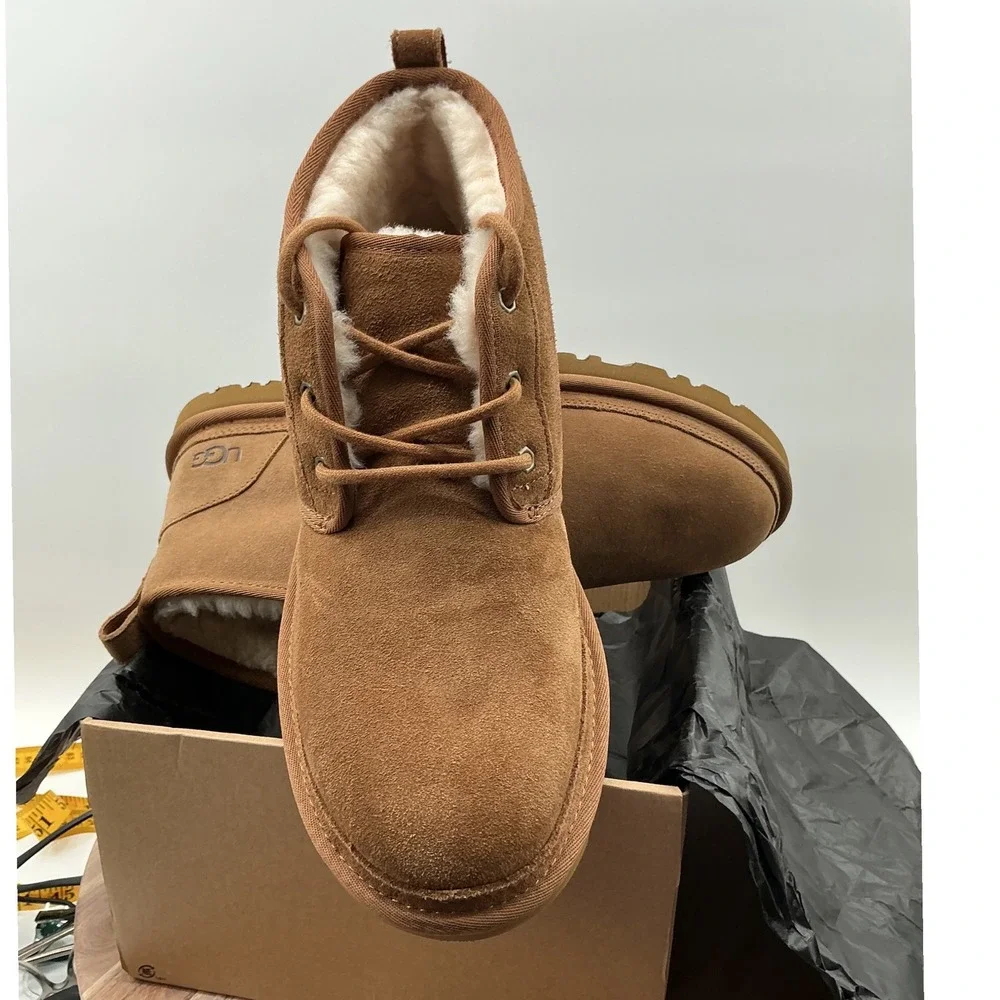 UGG‎ Neumel Chestnut Suede Lace Up Chukka Boots Mens 3236